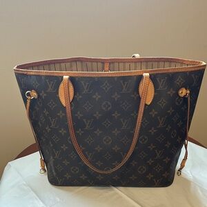 Louis Vuitton Dark Brown Monogram Tote size MM Very good condition with tags